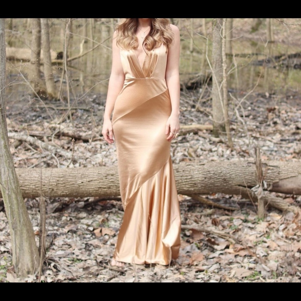 Gold Silky Dress